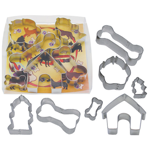 R & M International Corp. 7 Piece Dog Bone Cookie Cutter Set