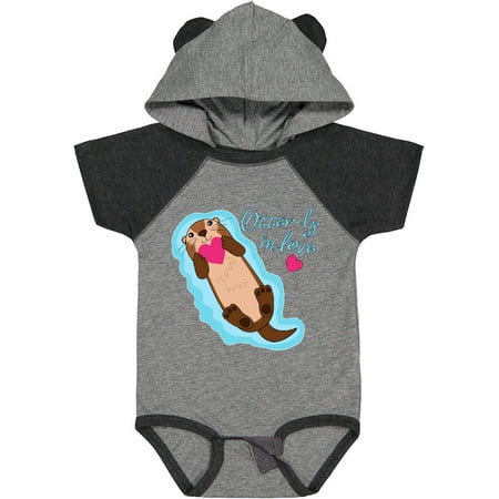 

Inktastic Otter-ly in Love-otter with Heart Gift Baby Boy or Baby Girl Bodysuit