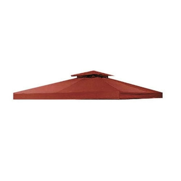 Garden Winds Universal Two-Tiered Replacement Gazebo Canopy Top, Cinnabar, RipLock 350