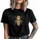 thumbnail image 3 of Camisetas casuales de manga corta con estampado de abeja y miel para hombre, 3 of 8