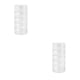 thumbnail image 2 of Monstrate Cilindro multicapa Contenedores apilables Collar Pendientes Cajas de perno Almacenamiento de joyas Organizador con tapa S 2piezas, 2 of 6