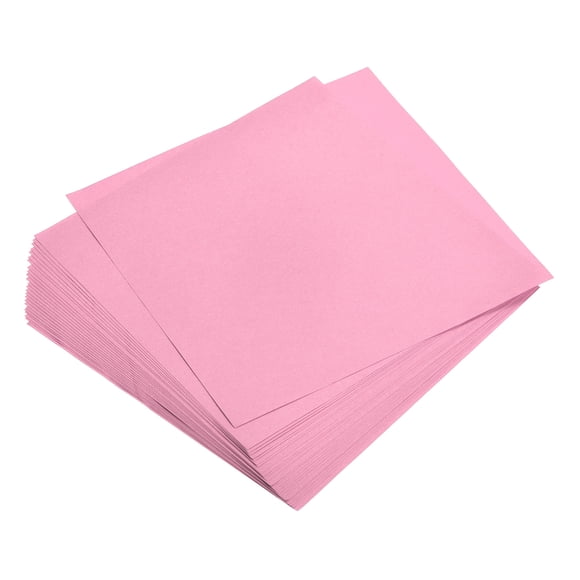 25 hojas de papel origami de 8x8 pulgadas, doble cara, hoja cuadrada rosa para proyectos de arte y manualidades, principiantes