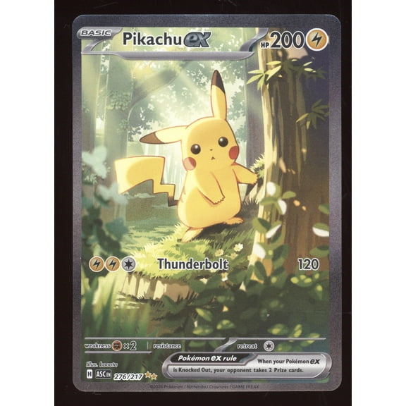 Pokemon Trading Card 2026 Mega Evolution Ascended Heroes Pikachu ex Secret Rare #276/217