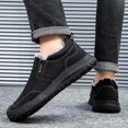 thumbnail image 5 of Men Slip-On Thermal Winter Work Shoes Full Fleece Lined Protective Rubber Toe Cap Suede Surface Shock Absorbing Non-Slip Rugged Outdoors Sneakers, 5 of 5