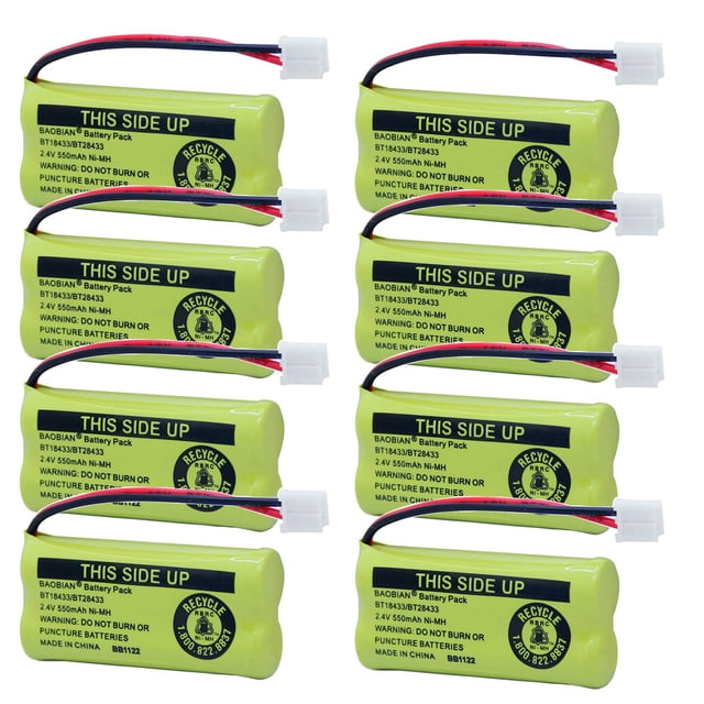 Batería para teléfono inalámbrico BAOBIAN BT18433/BT28433 2.4V 550mAh