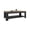 Black+Brown, variant on Dtwnek Wood Side Table Coffee Table with Bottom Shelf, Rectangle End Table for Living Room, Office, White+Brown