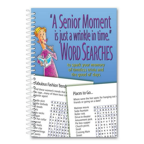 A Senior Moment Is Just a Wrinkle in Time Word Searches, (Spiral-Bound)