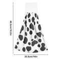 thumbnail image 6 of Yayeee Kitchen Hanging Hand Towels Set of 2 with Loop Bathroom Absorbent Tie Towel, Cow Spots, 6 of 7