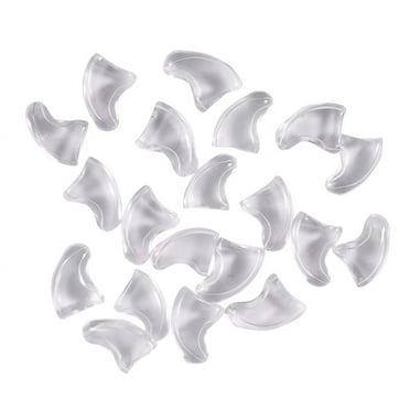 20 pcs Soft Nail Caps For Cat Pet Claw Control Paws off   Adhesive Glue -Transparent,Size M