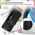 thumbnail image 6 of Dteck for Samsung Galaxy A13 5G Case with RFID Blocking Card Holder, Galaxy A13 4G Crossbody Wallet Case Shockproof Purse PU Leather Protective Back Cover,Black, 6 of 9
