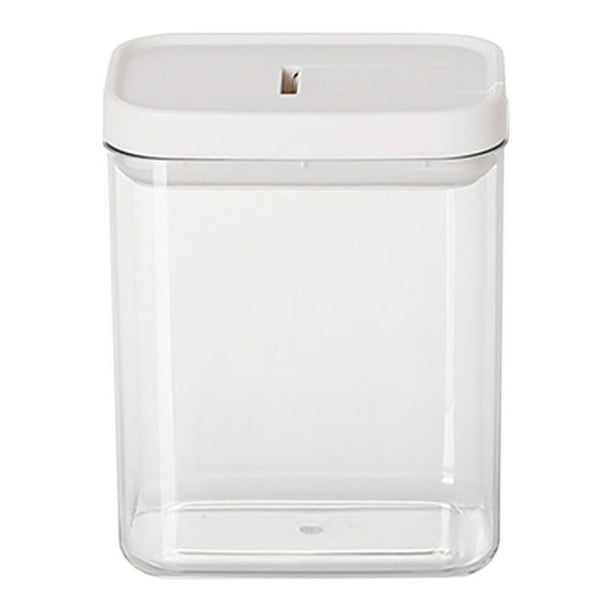 Frasco de plástico sellado para cocina, hogar, refrigerios, granos y cereales, tanque de almacenamiento transparente.