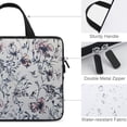 thumbnail image 3 of AWERP Flower Wallpaper Design Laptop Bag Diving Fabric Soft Carrying Travel Case (Idea) Computer Protective Handle Case 10inch, 3 of 5