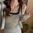 thumbnail image 2 of WAYUTE Women's Tank Tops Striped Sleeveless Camisole Casual Layering Staple Comfortable Soft Summer Versatile Outdoor Basic Top, 2 of 6