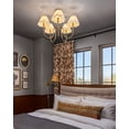 thumbnail image 7 of Alora Lighting Ch610530 Rosemary 5 Light 31" Wide Chandelier - Matte Black / Folded White, 7 of 7