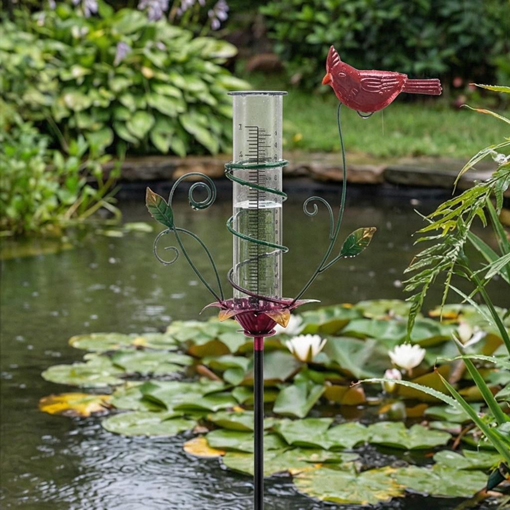 Giaone Durability Outdoor Rain Gauges Decorative Rain Gauges With Clear Scale for Rainfalls In Gardens and Farms