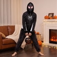 thumbnail image 4 of Halloween Sweatshirt Hero Hoodies Pullover Spider Pattern Shirts Superhero Graphic Print Tops for Halloween Celebration Black XL, 4 of 7