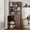 Brown, variant on TopComfy 71" Tall Display Cabinet with Glass Door & 2-Door Storage, Mid-Century Modern Buffet Pantry Cupboard and Trophy Display Case for Living Room & Dining Room, Beige