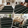 thumbnail image 5 of 5'x8' Area Rugs, Black Green White Indoor Outdoor Area Rug for Living Room Bedroom, Boho Vintage Abstract Striped Lines Washable Bathroom Rugs Kitchen Floor Carpet Mats Home Decor Aesthetic, 5 of 8