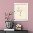 thumbnail image 2 of Crane, 8 x 10 White FRAMED Print Yoga Wall Art, 2 of 2