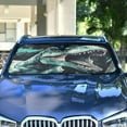 thumbnail image 4 of Qxltty Tyrannosaurus Rex Car Windshield Sunshades Foldable UV Rays Sun Visor Protector Keep Your Vehicle Cool 55×27.6in, 4 of 8