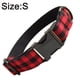 thumbnail image 2 of Collar con clip de plástico y hebillas - Cuadros de búfalo negro/rojo, 2 of 5