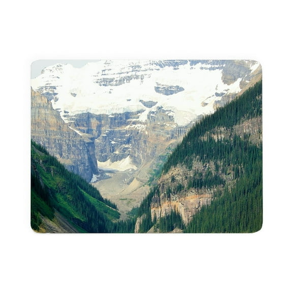 CafePress - Mountain Landscape Lake Louise - Large Sherpa Fleece Throw Blanket 80" x 60"