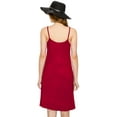 thumbnail image 4 of Made by Johnny Women's V-Neck Spaghetti Strap Tunic Short Dress XXL RED, 4 of 6
