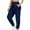 Navy, variant on Edvintorg Joggers for Women Lightweight Breathable Sports Casual Pants with Drawstring Solid Color Elastic Waist Trousers Womens Sweatpants Army Green S