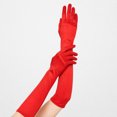 thumbnail image 5 of Unique Bargains 1 Pair Party Gloves Elegant Mid-Length Stretch Satin Long Opera Party Gloves 14.96"x4.72" Red, 5 of 5