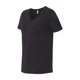 thumbnail image 2 of Camiseta con cuello en V de jersey CVC jaspeado relajado para mujer NEGRO HEATHER S Bella + Lienzo 6405CVC, 2 of 3