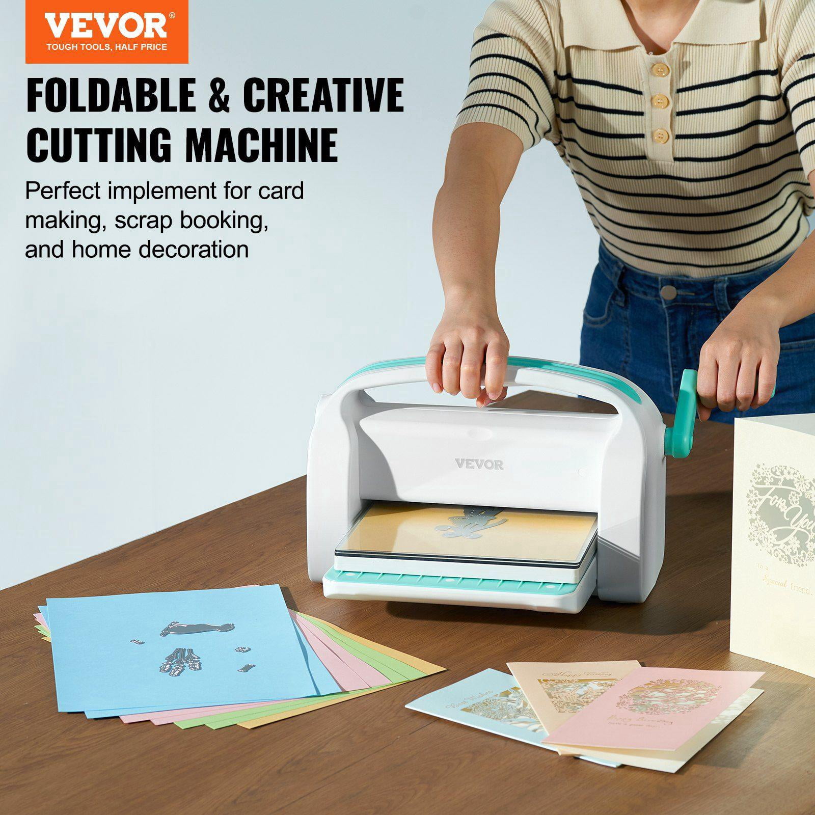 Manual Die Cutting Embossing Machine Portable 9 Inch Opening Scrapbooking Craft Kit White