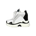 thumbnail image 4 of Women Colorblock Lace-Up Honeycomb Mesh Wedge Sneaker 18367, 4 of 6