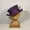 Purple, variant on Asymmetric Top Hat Wool Hat Women Men Unisex Hat Steam Punk Hat Top Hat Fashion Ribbon Decorative Hat Cover Head For Men,Yellow ribbon