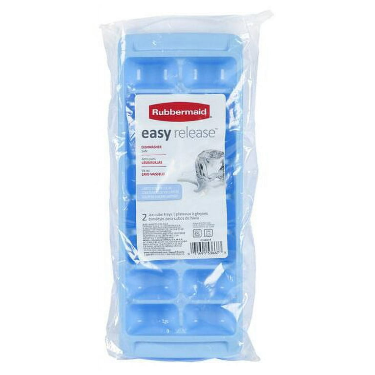 RUBBERMAID Easy Release Ice Cube Trays BPA Free • White. 2-Pack