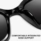 thumbnail image 5 of 4 piezas gafas de sol para mujer de moda de gran tamaño grandes gafas de sol de conducción señoras protección UV grandes gafas de sol, 5 of 7