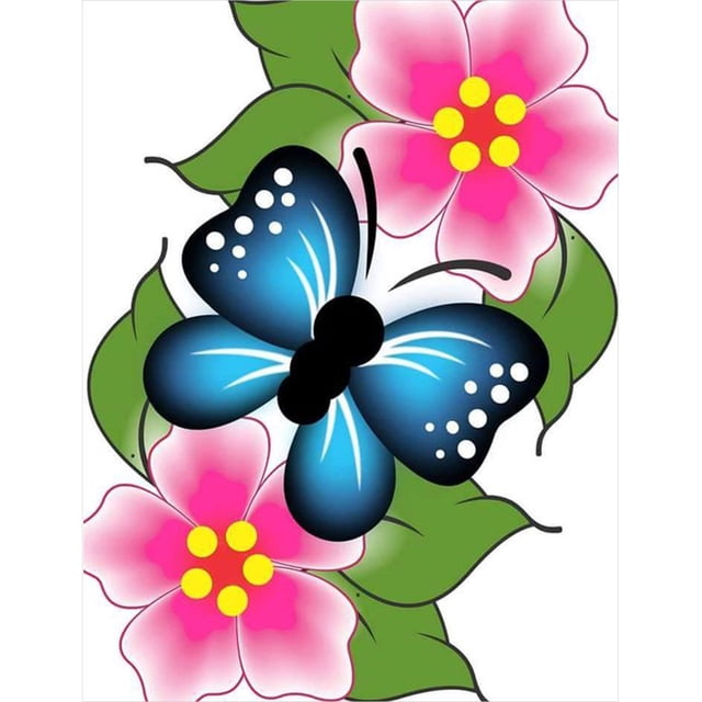 Taladro Pintura Diamante (DF3748) 5D DIY Completo Mariposa Punto de Cruz Craft Kit (w1435) 30x40cm Hugtrwg Para estrenar
