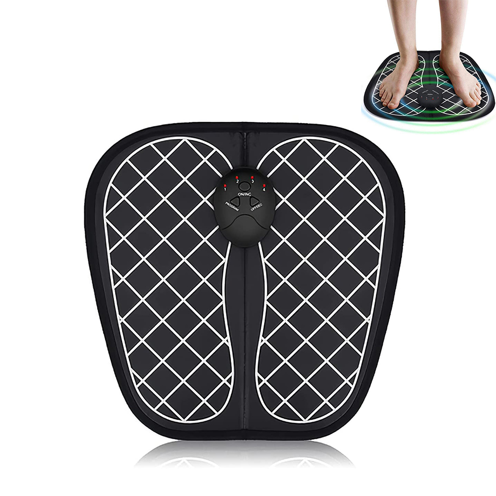 Seenda Electric Foot Massager, EMS Rechargeable Folding Massage Mat, Promoting Blood Circulation Muscle Pain Relief