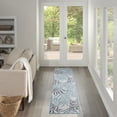 thumbnail image 6 of Nourison Garden Oasis 2' x 6' Blue Tropical Rug, 6 of 10