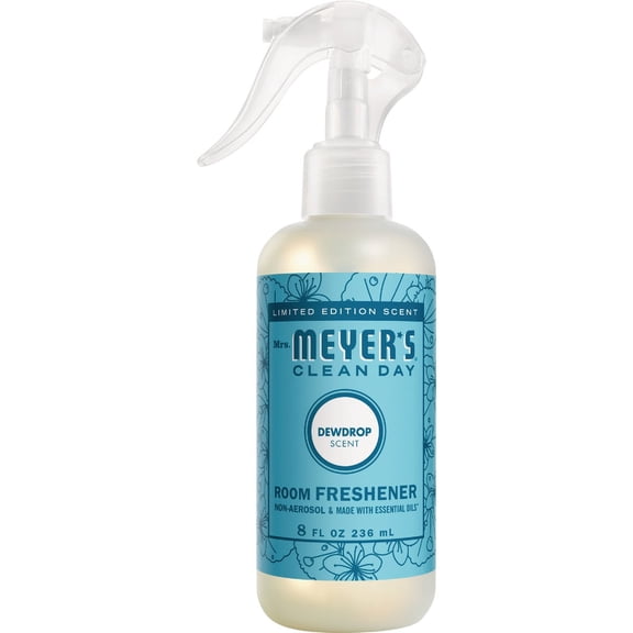 MRS. MEYER'S CLEAN DAY, Room Freshener, Dewdrop Scent, 8 Ounce Non-Aerosol Spray Bottle