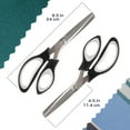 thumbnail image 6 of JubileeYarn Professional Grade Pinking Shears - 9.5" Serrated Stainless Steel - Black & Grey - 3 Units, 6 of 7