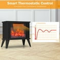 thumbnail image 5 of Gymax 14'' Portable Electric Fireplace Heater Mini Freestanding Infrared Stove, 5 of 10