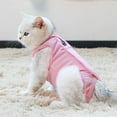 thumbnail image 3 of Traje de recuperación profesional para gatos para heridas abdominales o enfermedades de la piel, alternativa de collar electrónico para gatos y perros, después de la cirugía use heridas anti lamidas, 3 of 7