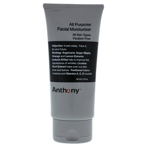 All Purpose Facial Moisturizer by Anthony for Men - 3 oz Moisturizer