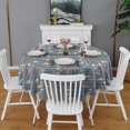 thumbnail image 2 of Multicolor Arrow Pattern Round Tablecloth 60"x60",Wrinkle Wipeable Table Cloth for Kitchen Dining Room Picnic Patio Party, 2 of 6