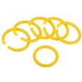 thumbnail image 1 of Unique Bargains 1.4' OD 1.1' ID Loose Leaf Rings Binder Ring Plastic for Book DIY Scrapbook Notebook, Yellow 50 Pack, 1 of 5