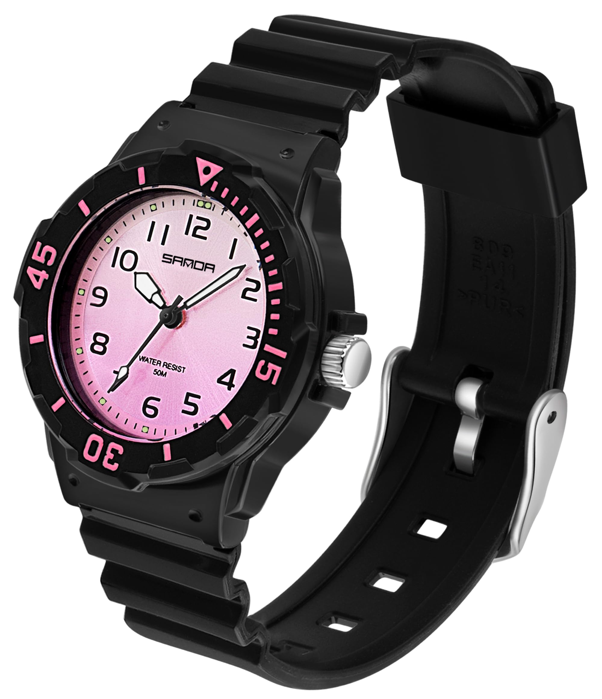 Findtime Women's Wrist Watches Nurse Watches with Second Hand for Women Waterproof Easy Read Dial Minimalist Basic Watch Luminous Nursing Watch for Women Gold Black Green White Pink
