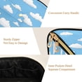 thumbnail image 5 of FORMRS Makeup Bag Travel Cosmetic Organizer for Women Fold Flat Zipper Pouch with Handle, Cartoon Cloud Pattern, 5 of 8