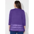 thumbnail image 2 of Catherines Women's Plus Size Pointelle Chevron Cardigan, 2 of 5