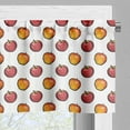 thumbnail image 5 of Ambesonne Apple Valance & Curtain, Red and Orange Fruits Art, 55"x30", Pale Ruby Earth Yellow, 5 of 7
