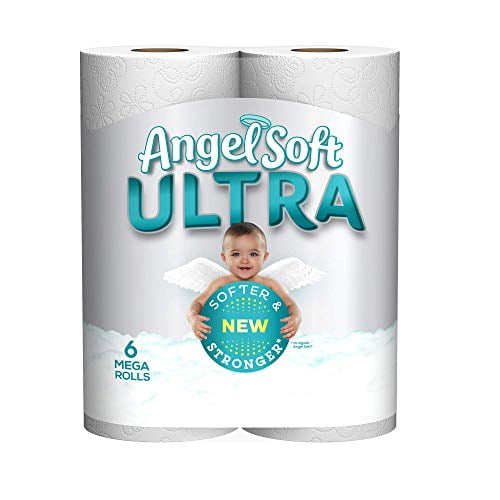 Angel SoftÂ® Ultra Toilet Paper, 6 Mega Rolls, 2-Ply Bath Tissue